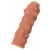 Телесная реалистичная насадка KOKOS Extreme Sleeve 11 с дополнительной стимуляцией - 12,7 см. - KOKOS - в Севастополе купить с доставкой