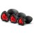 Набор черных анальных пробок с красным кристаллом-сердечком Bling Plugs Training Kit - Blush Novelties - купить с доставкой в Севастополе