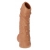 Телесная насадка с пупырышками и открытой головкой Nude Sleeve L - 14 см. - KOKOS - в Севастополе купить с доставкой