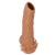 Телесная насадка с усиками и открытой головкой Nude Sleeve M - 12 см. - KOKOS - в Севастополе купить с доставкой
