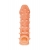 Телесная закрытая насадка с пупырышками Cock Sleeve Size M - 15,6 см. - KOKOS - в Севастополе купить с доставкой