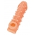 Телесная закрытая насадка с пупырышками Cock Sleeve Size L - 17,6 см. - KOKOS - в Севастополе купить с доставкой