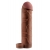 Коричневая насадка с кольцом Perfect 2 Extension with Ball Strap - 19 см. - Pipedream - в Севастополе купить с доставкой