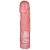 Розовая фаллическая насадка Vac-U-Lock 8  Crystal Jellies Dong - 20,3 см. - Doc Johnson - купить с доставкой в Севастополе