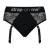 Черные трусики для насадок Diva Lingerie Harness - size S - Strap-on-me - купить с доставкой в Севастополе