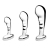 Набор из 3 стальных стимуляторов простаты Stainless Steel P-spot Training Set - b-Vibe - в Севастополе купить с доставкой