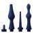 Набор из 3 универсальных насадок для анального душа Universal 3 Piece Silicone Enema Attachment Set - XR Brands - купить с доставкой в Севастополе