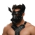 Черная кожаная маска «Собака» - Crazy Handmade - купить с доставкой в Севастополе
