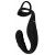 Черное эрекционное кольцо со стимуляцией промежности и анальной пробкой Cock Ring with RC Prostate Plug - Orion - в Севастополе купить с доставкой