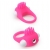 Розовое эрекционное кольцо с щеточкой LIT-UP SILICONE STIMU RING 5 - Dream Toys - в Севастополе купить с доставкой