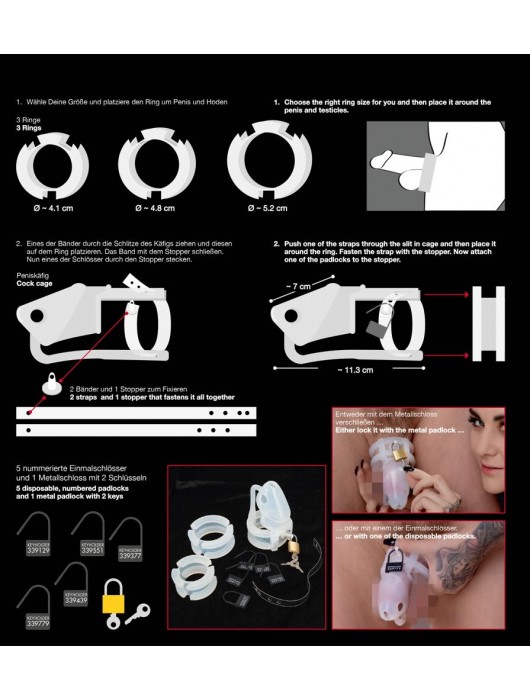 Набор для мужского пояса верности Cock Cage Set - Orion - купить с доставкой в Севастополе