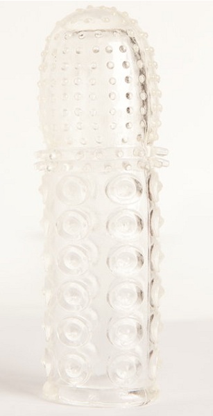 Прозрачная закрытая гелевая насадка - 13,5 см. - Toyfa Basic - в Севастополе купить с доставкой