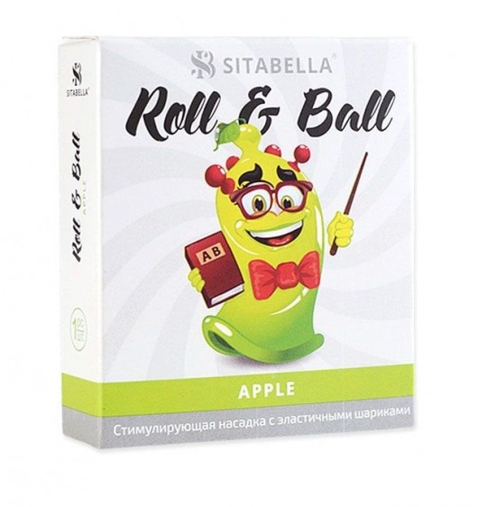 Стимулирующий презерватив-насадка Roll   Ball Apple - Sitabella - купить с доставкой в Севастополе