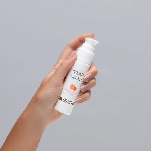 Универсальный массажный гель-смазка Allover Delicious Massage Gel с ароматом персика и аброкоса - 50 мл. - YESforLOV - купить с доставкой в Севастополе