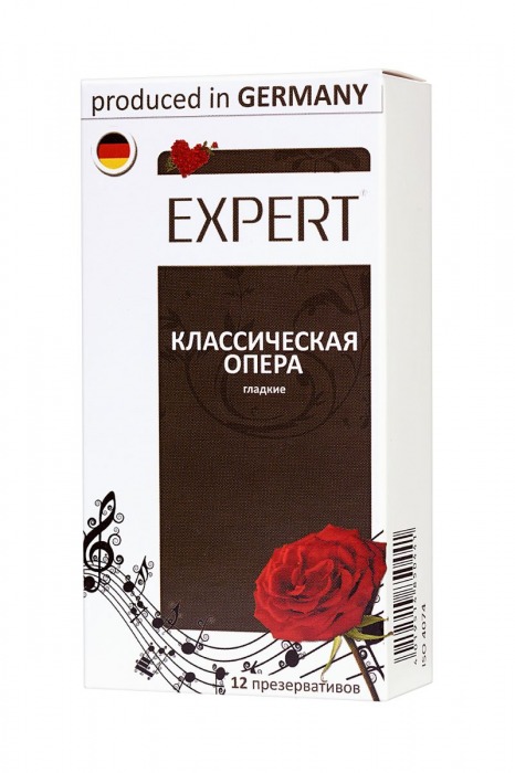 Гладкие презервативы Expert  Классическая опера  - 12 шт. - Expert - купить с доставкой в Севастополе