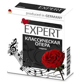 Гладкие презервативы Expert  Классическая опера  - 3 шт. - Expert - купить с доставкой в Севастополе