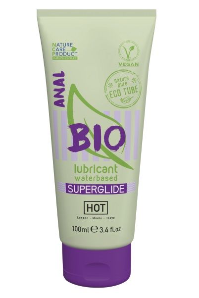 Интимный увлажняющий анальный гель BIO SuperGlide - 100 мл. - HOT - купить с доставкой в Севастополе