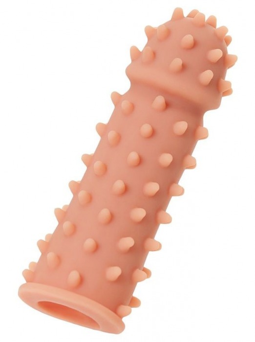 Телесная реалистичная насадка KOKOS Extreme Sleeve 03 с дополнительной стимуляцией - 12,7 см. - KOKOS - в Севастополе купить с доставкой