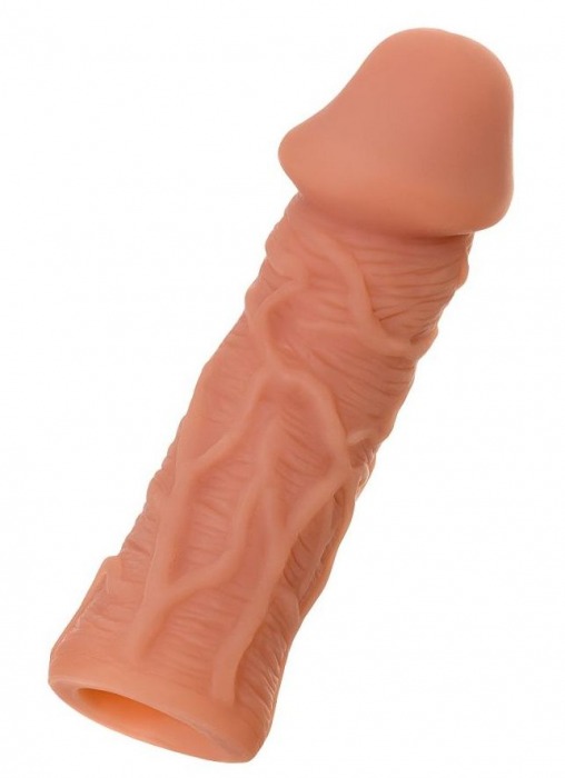 Телесная реалистичная насадка KOKOS Extreme Sleeve 05 с дополнительной стимуляцией - 12,7 см. - KOKOS - в Севастополе купить с доставкой