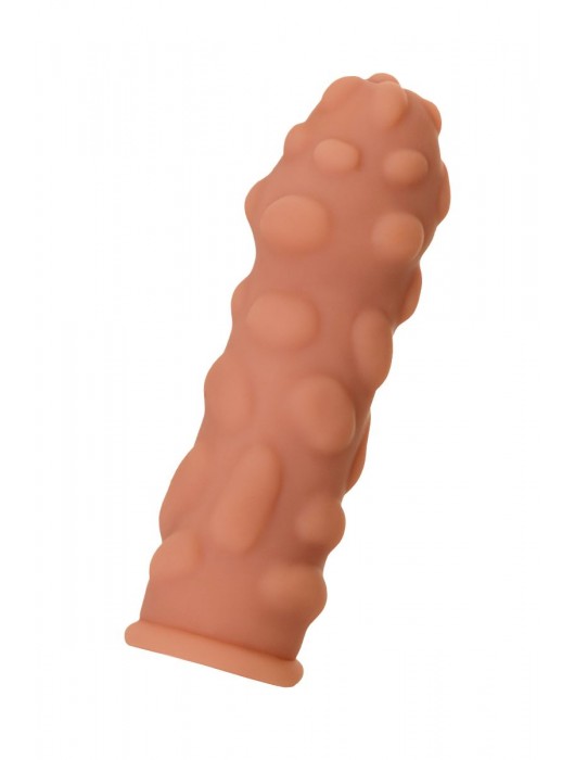 Телесная реалистичная насадка KOKOS Extreme Sleeve 11 с дополнительной стимуляцией - 12,7 см. - KOKOS - в Севастополе купить с доставкой