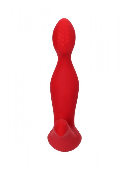Красный силиконовый вибростимулятор простаты Proman - 12,5 см. - ToyFa - в Севастополе купить с доставкой
