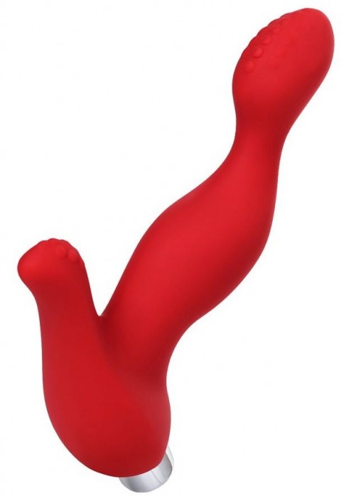 Красный силиконовый вибростимулятор простаты Proman - 12,5 см. - ToyFa - в Севастополе купить с доставкой