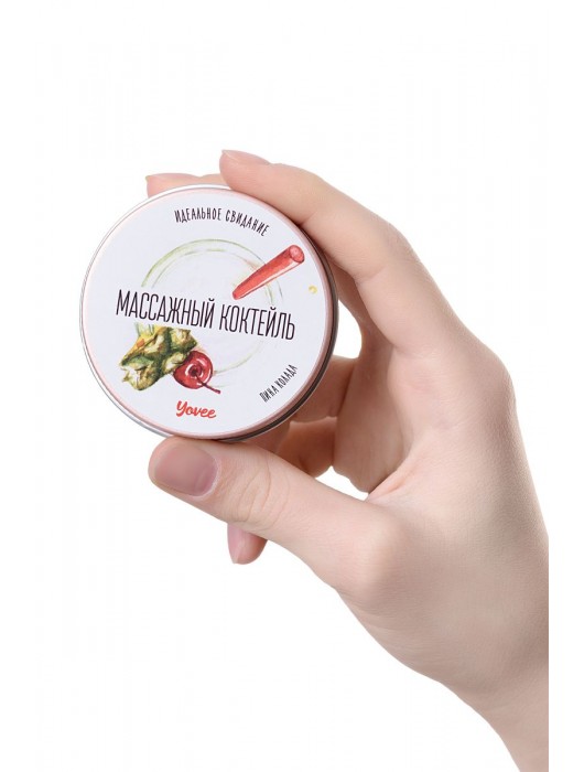Массажная свеча «Массажный коктейль» с ароматом пина колады - 30 мл. - ToyFa - купить с доставкой в Севастополе