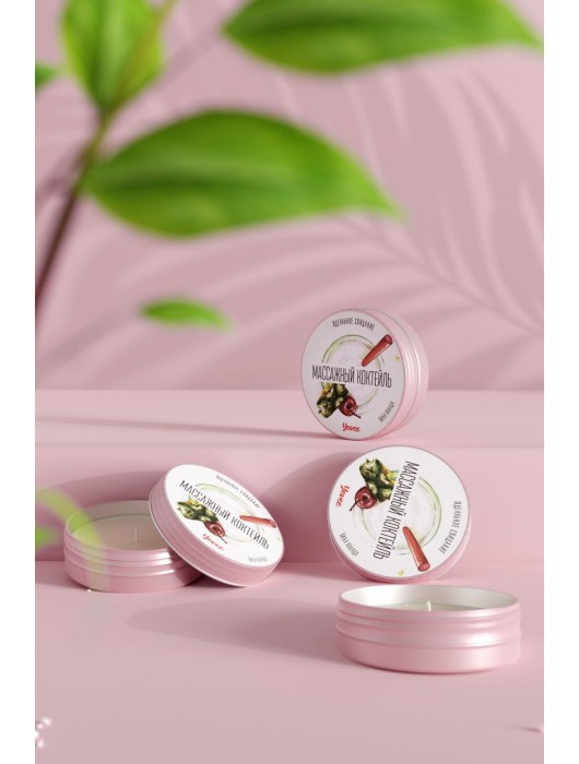 Массажная свеча «Массажный коктейль» с ароматом пина колады - 30 мл. - ToyFa - купить с доставкой в Севастополе