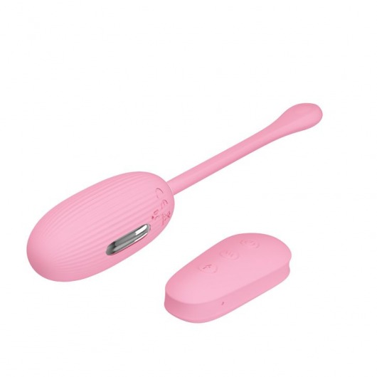 Нежно-розовое виброяйцо с функцией электростимуляции Shock Fun - Baile - купить с доставкой в Севастополе