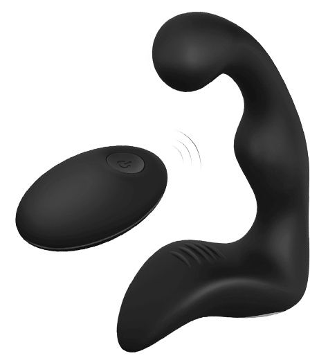 Черный вибромассажер простаты REMOTE BOOTY PLEASER - Dream Toys - в Севастополе купить с доставкой