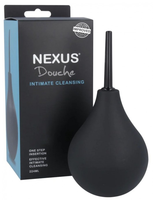 Черный анальный душ с обратным клапаном Non Return Valve Anal Douche - Nexus Range - купить с доставкой в Севастополе