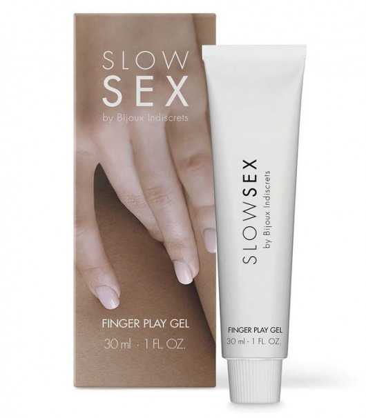 Гель для мастурбации с ароматом кокоса Slow Sex Finger Play Gel - 30 мл. - Bijoux Indiscrets - купить с доставкой в Севастополе