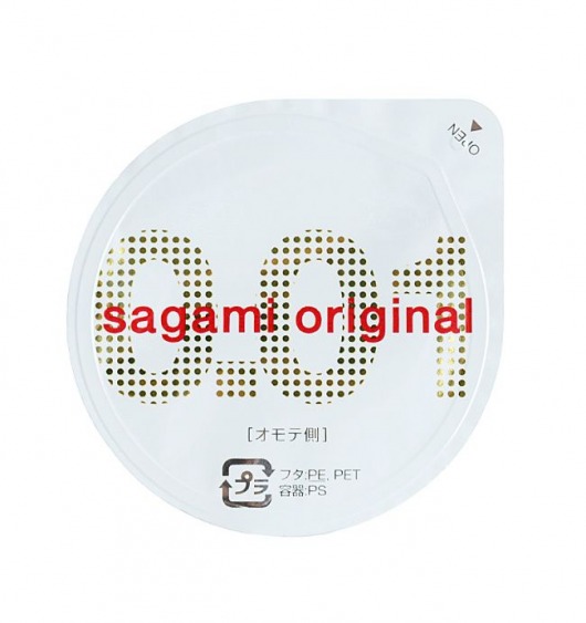 Супертонкий презерватив Sagami Original 0.01 - 1 шт. - Sagami - купить с доставкой в Севастополе
