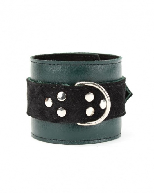 Изумрудные наручники Ladys Arsenal на карабинах - БДСМ Арсенал - купить с доставкой в Севастополе