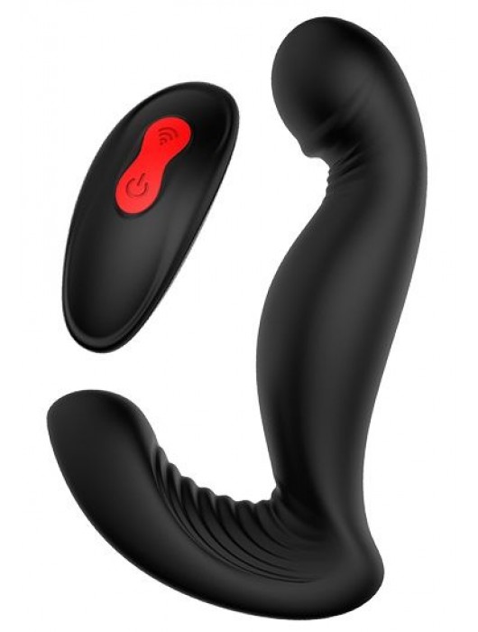 Черный вибромассажер простаты SWIRLING P-PLEASER - Dream Toys - в Севастополе купить с доставкой