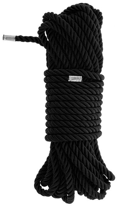 Черная веревка для бондажа BONDAGE ROPE - 10 м. - Dream Toys - купить с доставкой в Севастополе