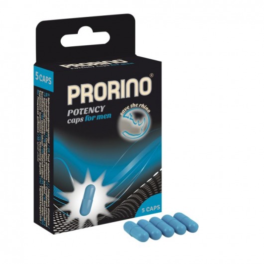 БАД для мужчин ero black line PRORINO Potency Caps for men - 5 капсул - Ero - купить с доставкой в Севастополе