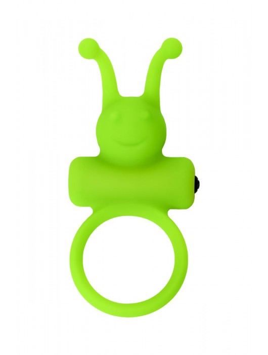Зеленое эрекционное виброкольцо на пенис Cock Ring - A-toys - в Севастополе купить с доставкой