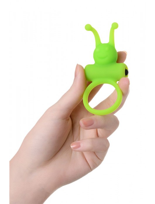 Зеленое эрекционное виброкольцо на пенис Cock Ring - A-toys - в Севастополе купить с доставкой