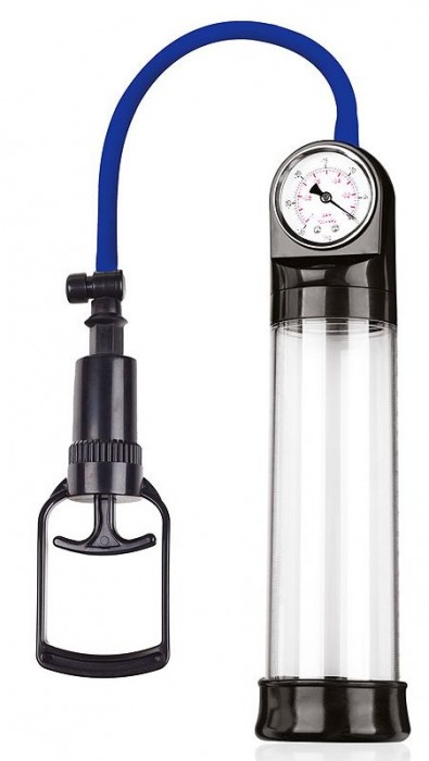 Прозрачная вакуумная помпа Sex Expert с манометром - Sex Expert - в Севастополе купить с доставкой