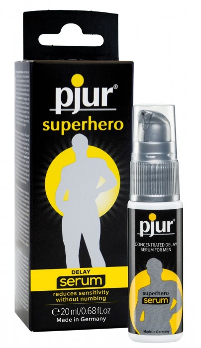 Сыворотка-пролонгатор pjur SUPERHERO Delay Serum - 20 мл. - Pjur - купить с доставкой в Севастополе