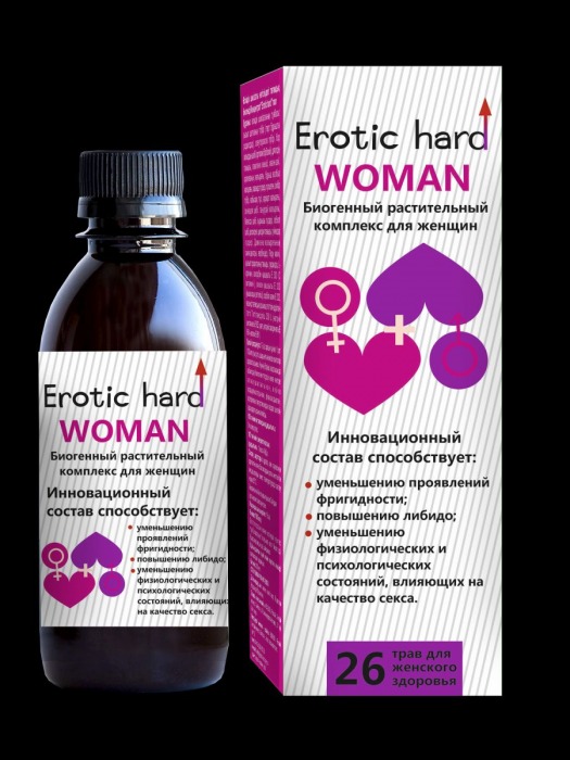 Женский биогенный концентрат для повышения либидо Erotic hard Woman - 250 мл. - Erotic Hard - купить с доставкой в Севастополе