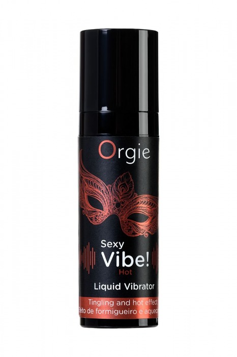 Разогревающий гель для массажа ORGIE Sexy Vibe Hot с эффектом вибрации - 15 мл. - ORGIE - купить с доставкой в Севастополе