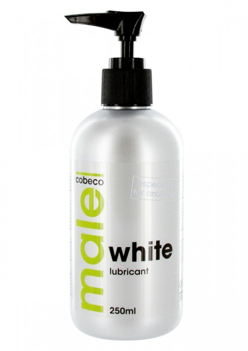 Анальная смазка на водной основе MALE Cobeco White Lubricant - 250 мл. - Cobeco - купить с доставкой в Севастополе