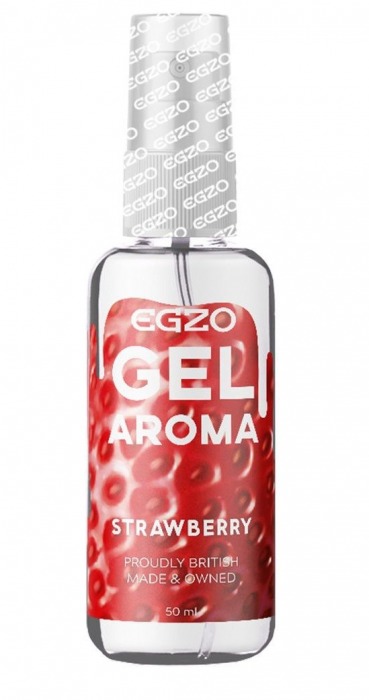 Интимный лубрикант EGZO AROMA с ароматом клубники - 50 мл. - EGZO - купить с доставкой в Севастополе