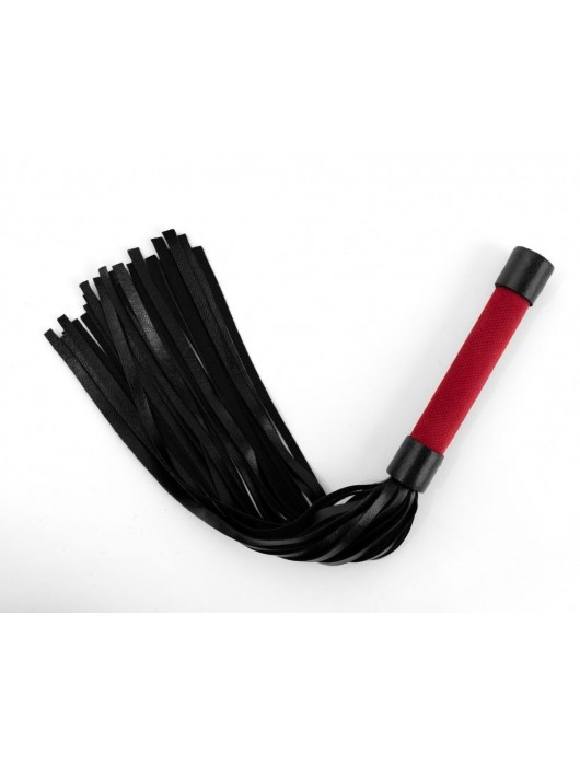Красно-черная плеть My Rules - 43 см. - БДСМ Арсенал - купить с доставкой в Севастополе