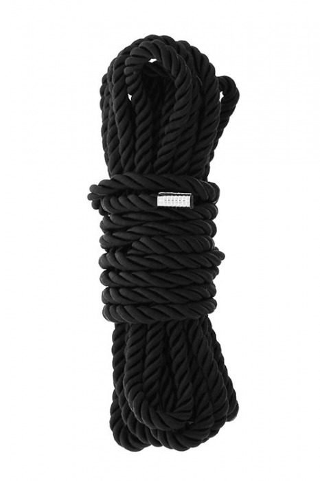 Черная веревка для шибари DELUXE BONDAGE ROPE - 5 м. - Dream Toys - купить с доставкой в Севастополе