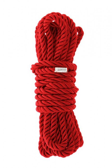 Красная веревка для шибари DELUXE BONDAGE ROPE - 5 м. - Dream Toys - купить с доставкой в Севастополе