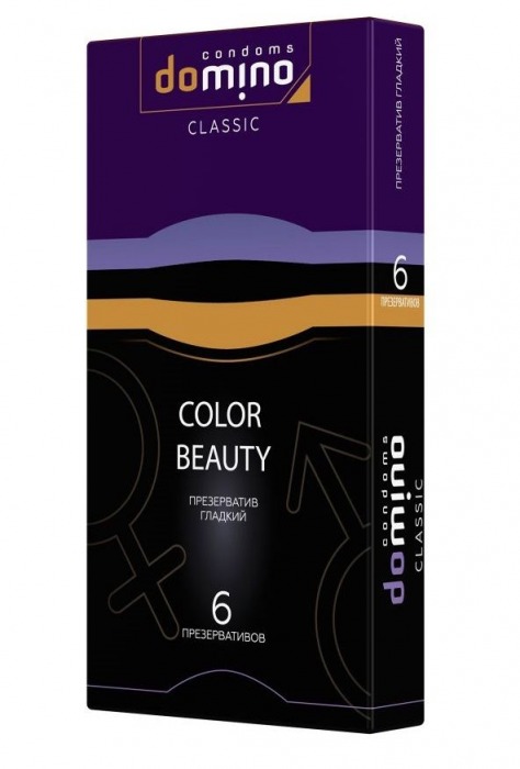 Разноцветные презервативы DOMINO Colour Beauty - 6 шт. - Domino - купить с доставкой в Севастополе