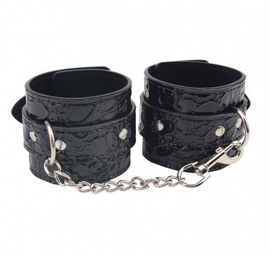 Черные наручники Be good Wrist Cuffs - Chisa - купить с доставкой в Севастополе